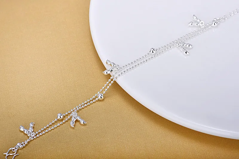 Женский трендовый браслет на ногу Everoyal Подарочный из стерлингового серебра 925