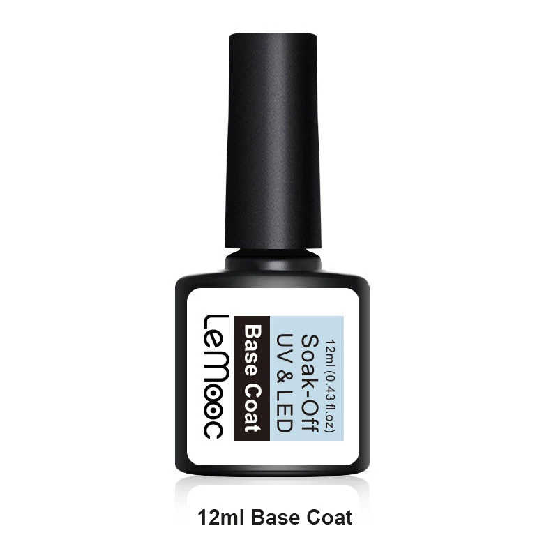 12ml base coat LEMOOC 12 мл серия Гель-лак для ногтей яркий Вишневый красный фиолетовый цвет замачиваемый Светодиодный УФ-Гель-лак длинный прочный ноготь художественный лак - Цвет: 12ml base coat