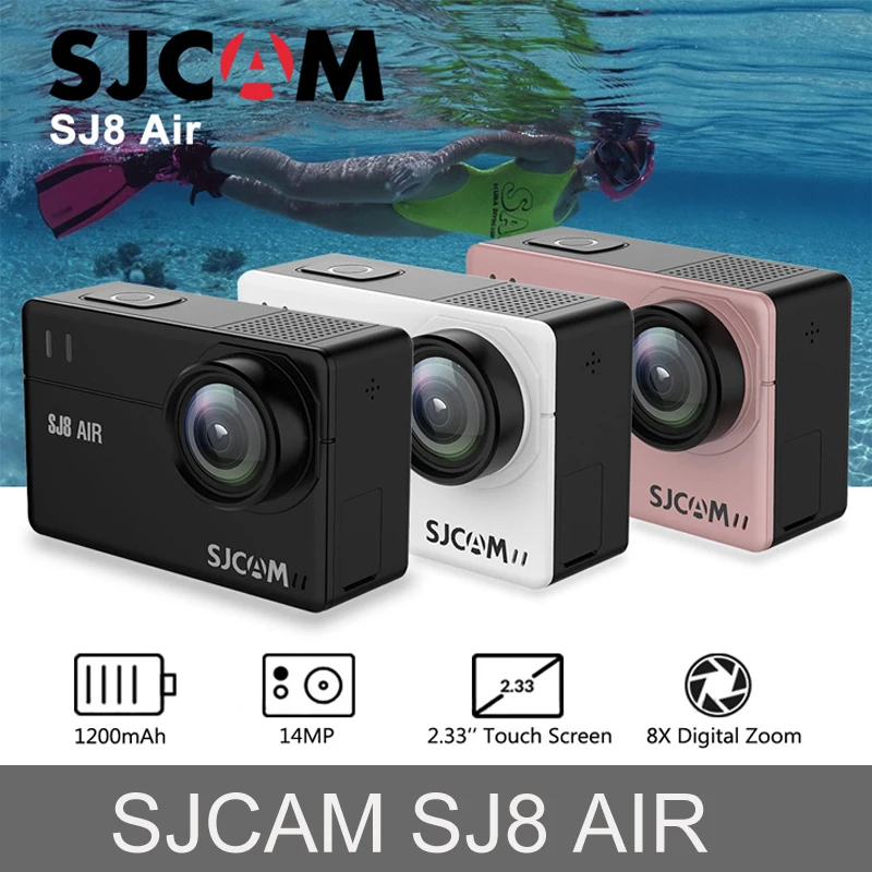 Имеются на складе! SJCAM SJ8 воздуха 14MP HD Сенсорный экран экшн Камера Wi Fi пульт для