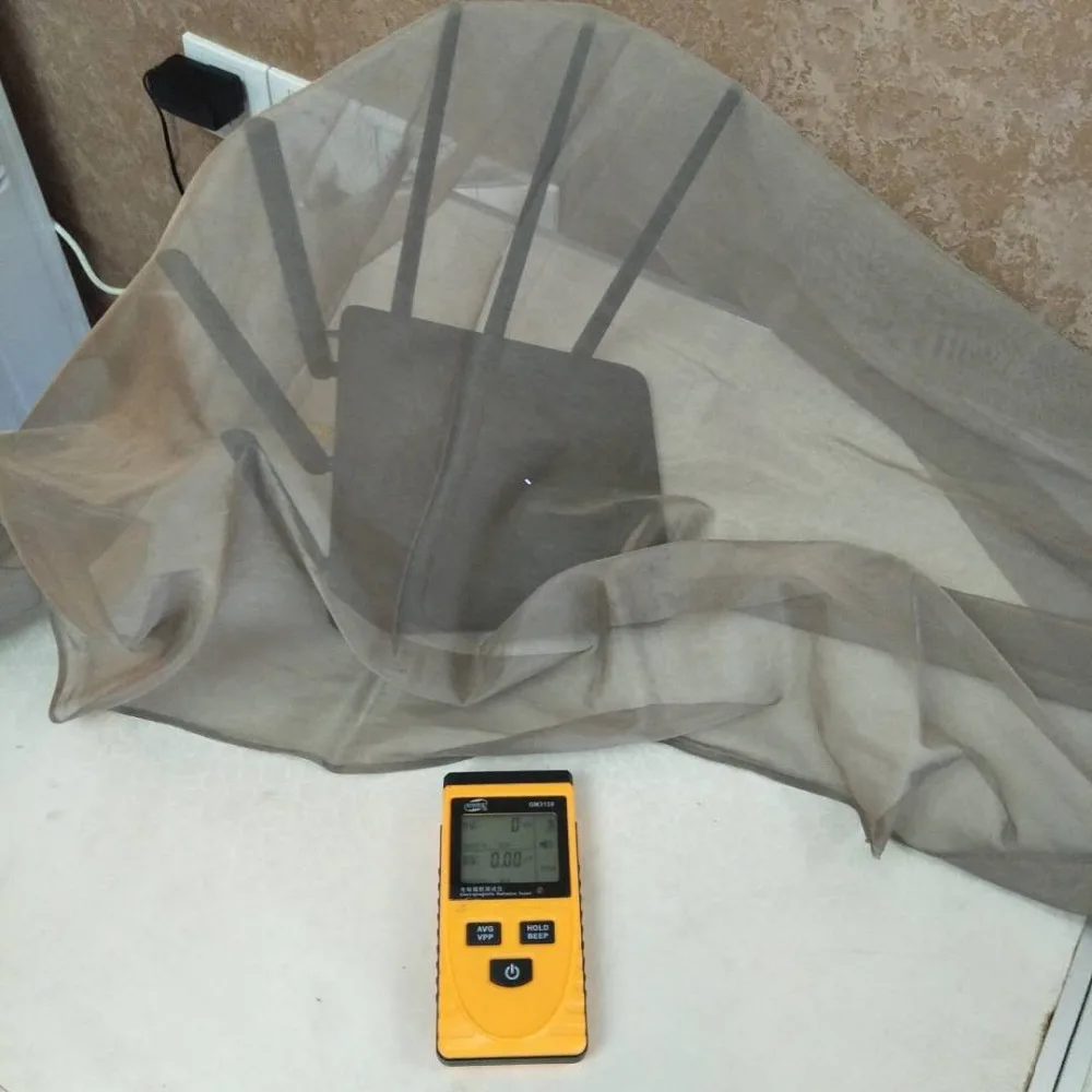 EMF Blocking Transparent Mosquito Net Fabric For 5G Protection
