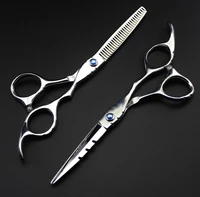 profissional titanium 6 0 5 5 hair scissors cutting barber thinning hairdressing scissors shears set styling tools free shipping