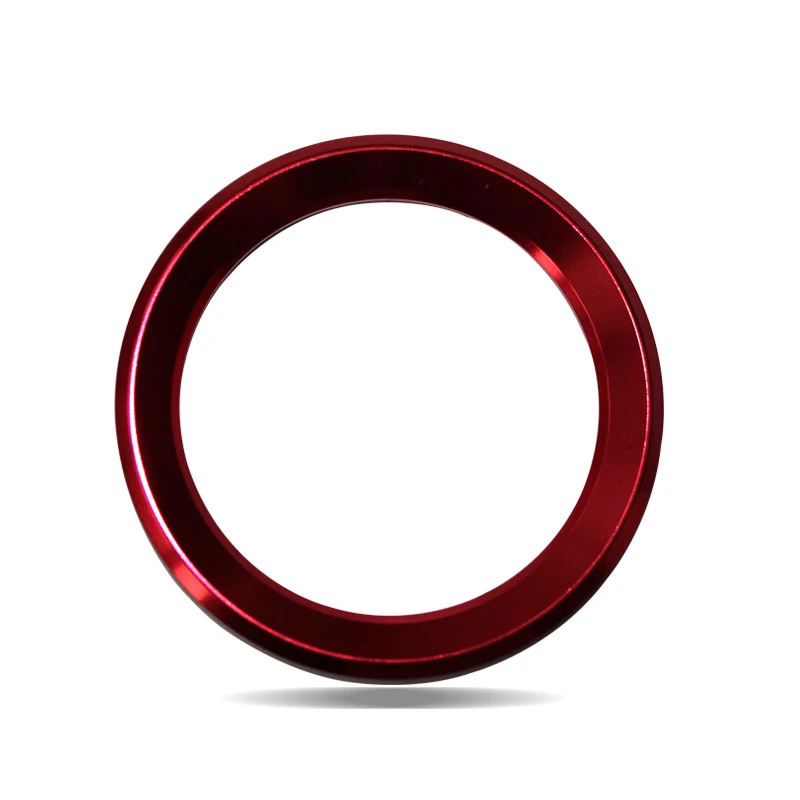 Red Автомобильный Стайлинг, логотип, эмблема, кольцо, украшение, наклейка для Skoda Octavia 2 A5 A7 Rapid Fabia Superb Citigo, аксессуары - Название цвета: Red