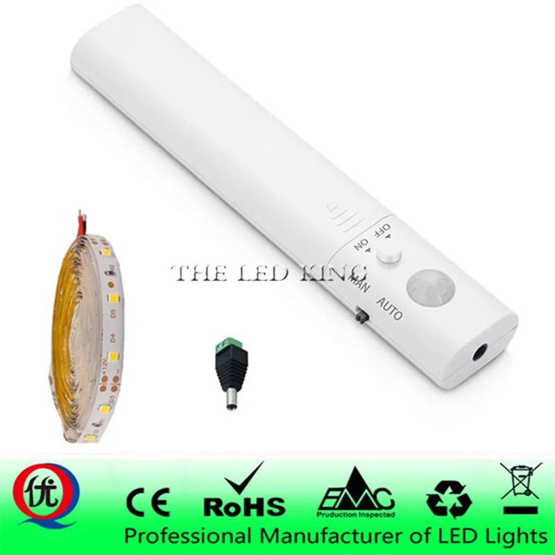 PIR датчик движения светодиодный ночной Светильник для кровати 1 м 2 3 с