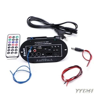 Автомобильный комплект 30 Вт Автомобильный Bluetooth Сабвуфер Hi-Fi усилитель басов плата аудио TF USB 220 В/12 В/24 В встроенная защита от короткого замыкания - Название цвета: 6 inch