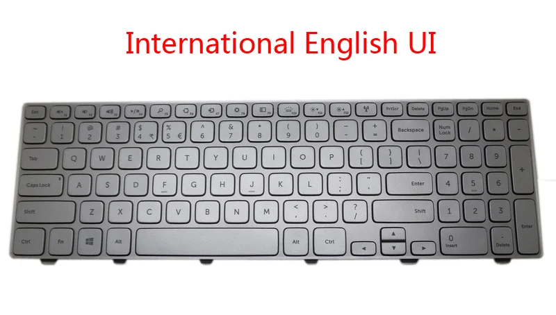 Ноутбук NE JP HB HU LA UI CA IT TI GK AR FR Клавиатура для DELL для Inspiron 15 7537 с подсветкой, японский, скандинавский, иврит, венгерский, латинский