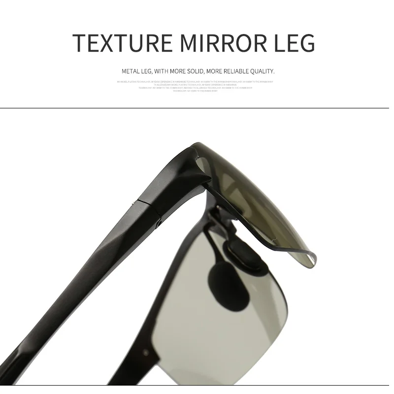 

Classic l aluminum magnesium alloy driving photochromic polarized sunglasses men's color changing sunglasses men's glasses