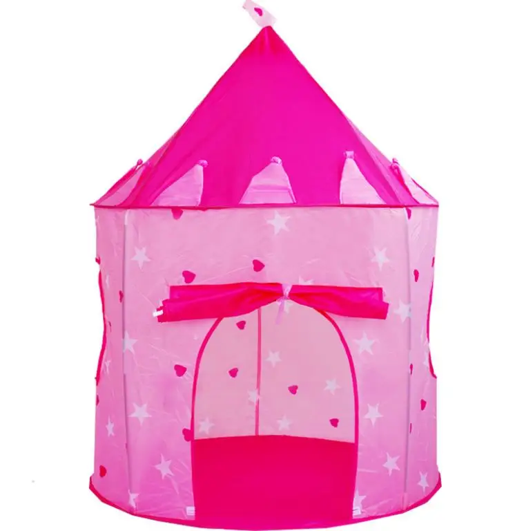 baby pink Cubby дом игровой дом для детей мультфильм замок палатка купол Крытый детские игрушки, игры на открытом воздухе палатки для девочек мальчиков детские подарки синий розовый - Цвет: baby pink