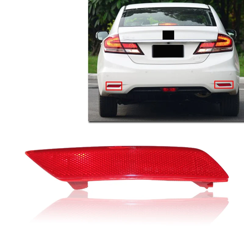 Capqx сзади reflecter бампер отражатель задний фонарь 33555-TR0-H51 33505-TR0-H51 для CIVIC FB6 остановки стоп-сигнала