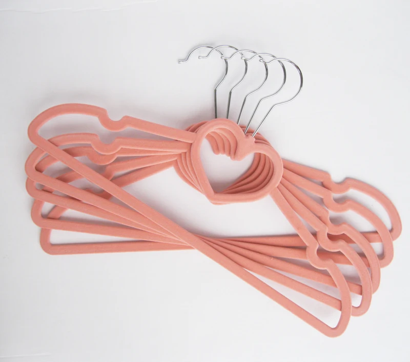 Бархатистая вешалка Sorplus/вешалка для одежды с сердцем пота розовый светильник (50