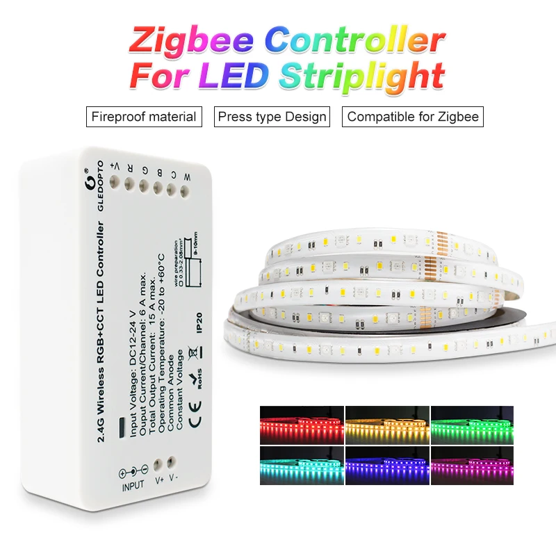 G светодиодный OPTO Zigbee ZLL умный полосы комплект RGBCCT Управление Для DC24V