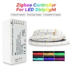 Комплект умной светодиодной ленты G OPTO Zigbee ZLL, регулятор RGBCCT, водонепроницаемая LED полоска с управлением через приложение, 24 В постоянного тока
