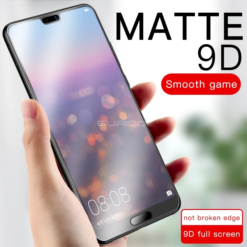 Матовое закаленное стекло без отпечатков пальцев для Huawei Mate 20 10 Y7 Pro Y9 2019 матовая