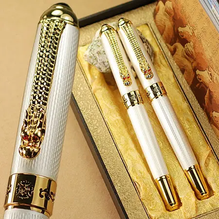 

JINHAO 1000 off-white перо перьевая ручка + роликовая шариковая ручка