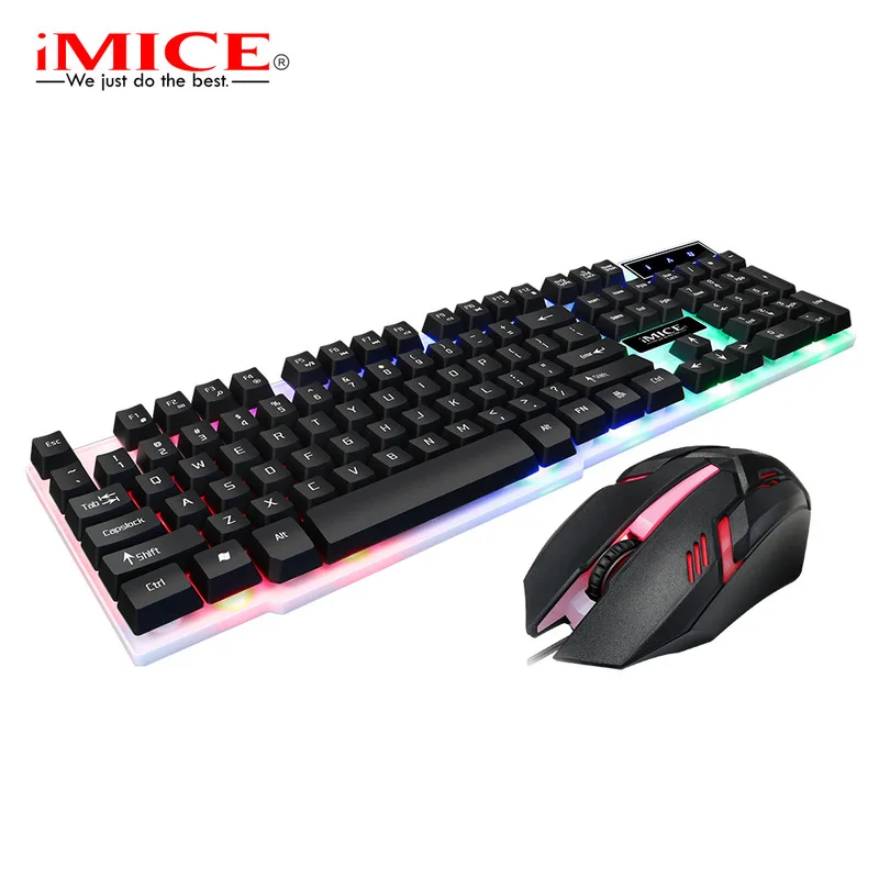 Профессиональная Проводная игровая клавиатура iMice набор игровых клавиатур мыши