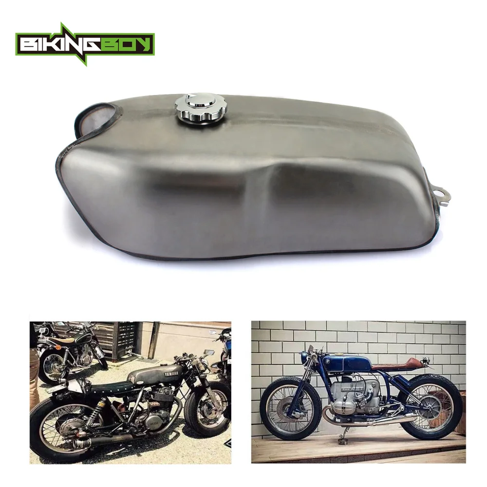 BIKINGBOY 9L 2.4Gal Универсальный Cafe Racer газа топливного бака для Honda Kawasaki Suzuki YAMAHA RD50 RD 350 400
