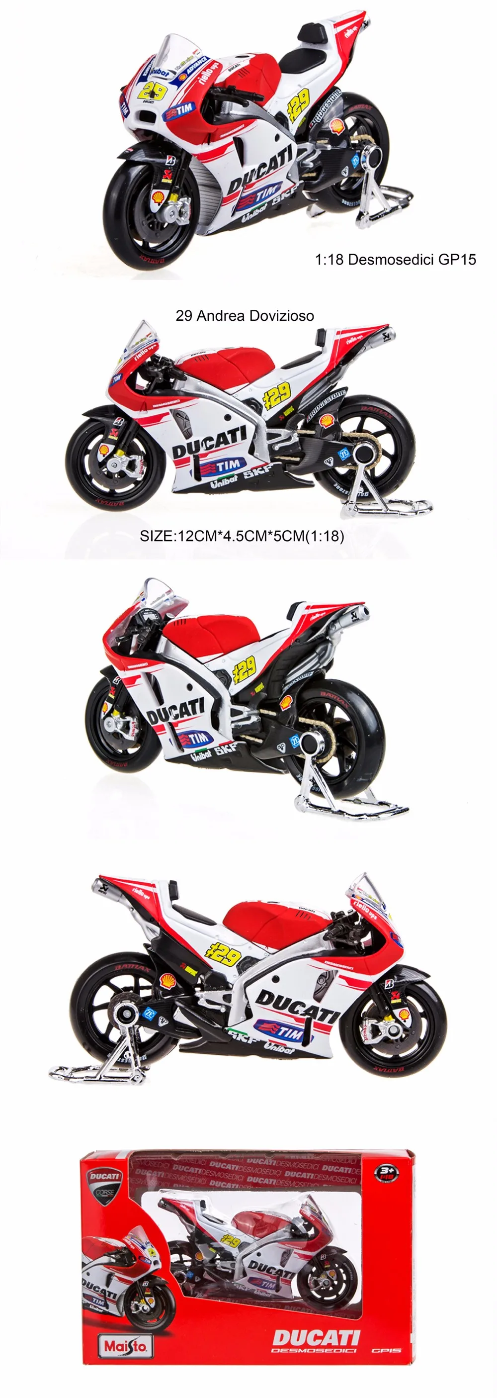 Модель Maisto Motorcyc Moto Racing 29#04# Andrea 1:18 Масштаб мотоцикл литье под давлением металлический велосипед миниатюрная гоночная игрушка для коллекции подарков