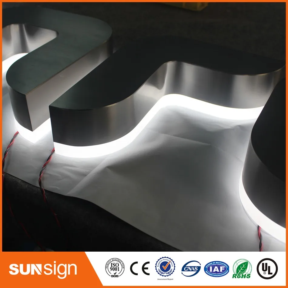 Taobao пользовательские наружная реклама 3d светильник буквы канал светодиодный