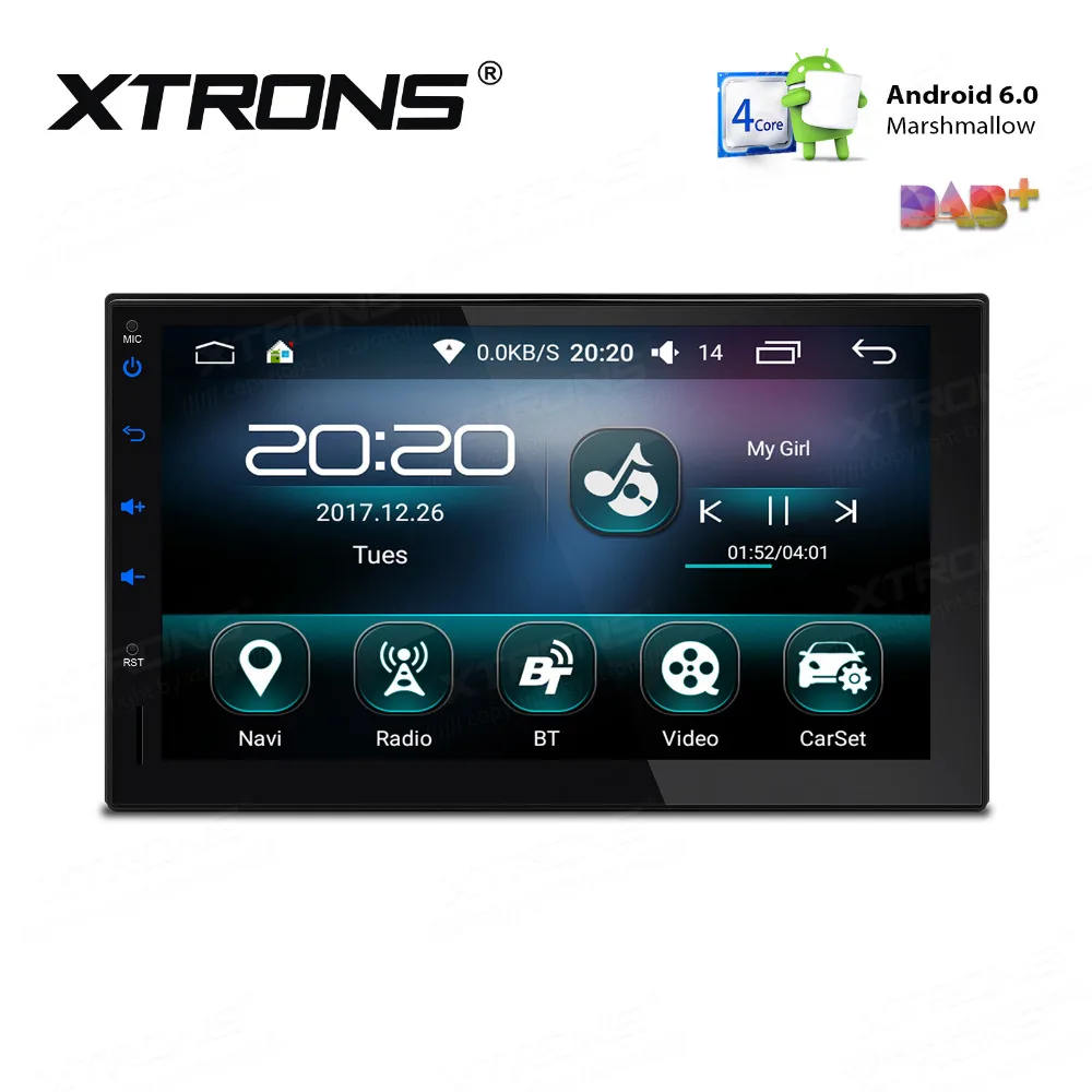XTRONS 7 &quotAndroid 6 0 Зефир 4 ядра 16G Встроенная память HD цифровой Сенсорный экран