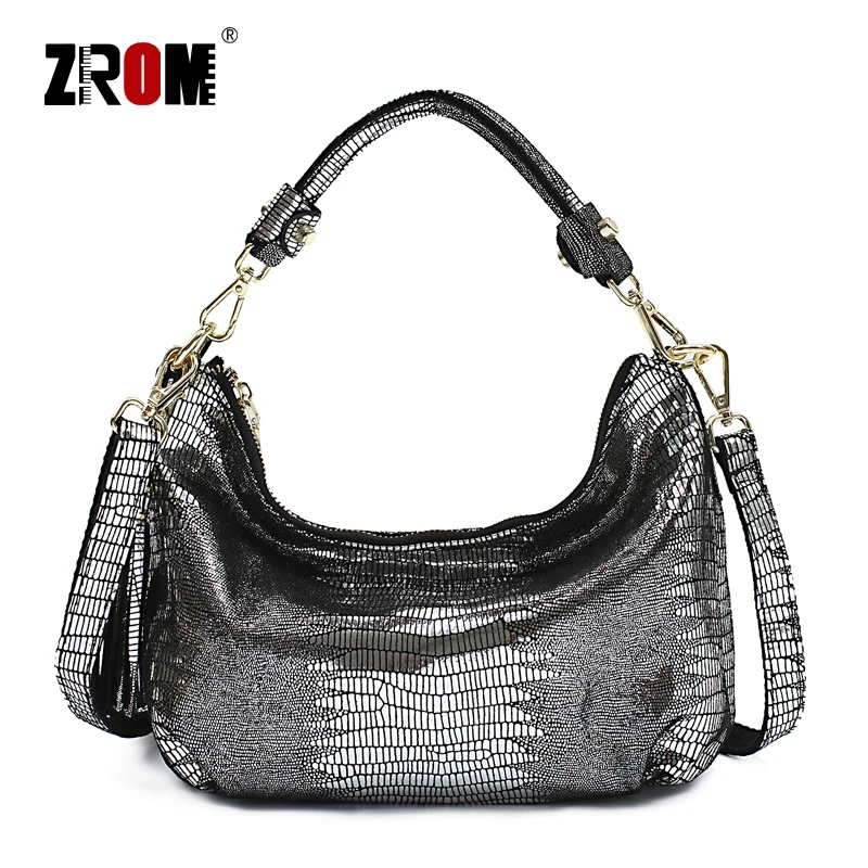 ZROM Брендовые женские сумки из натуральной кожи с рисунком ящерицы модная женская