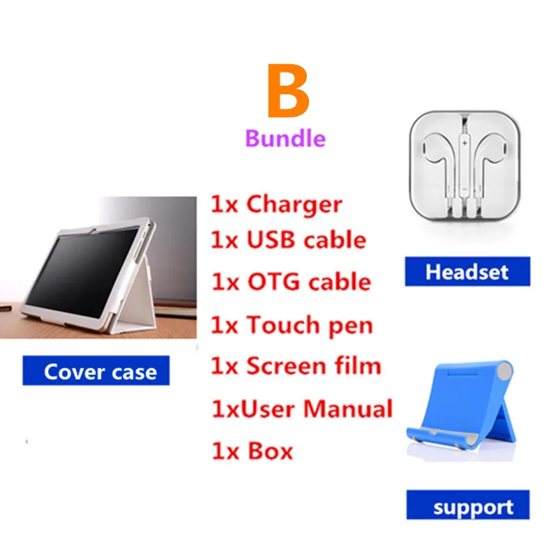 11 дюймов 3g телефонный звонок Android 7,0 Octa Core ips 1920x1280 планшет с Wi-Fi 4 г+ 64 7 8 9 10 планшетный ПК GLTE Bluetooth - Комплект: Комплект 2