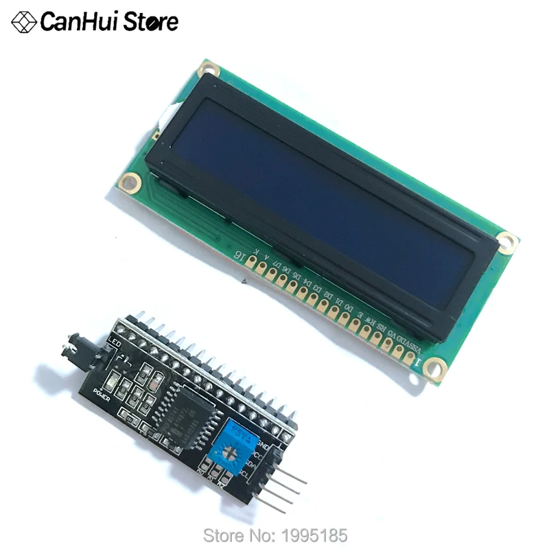 1602 16x2 HD44780 символ LCD /w IIC/I2C модуль адаптера последовательного интерфейса|module