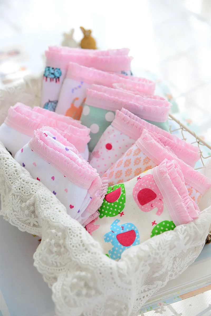 3 шт./лот Новинка 2017 года модное нижнее белье для маленьких девочек хлопковые