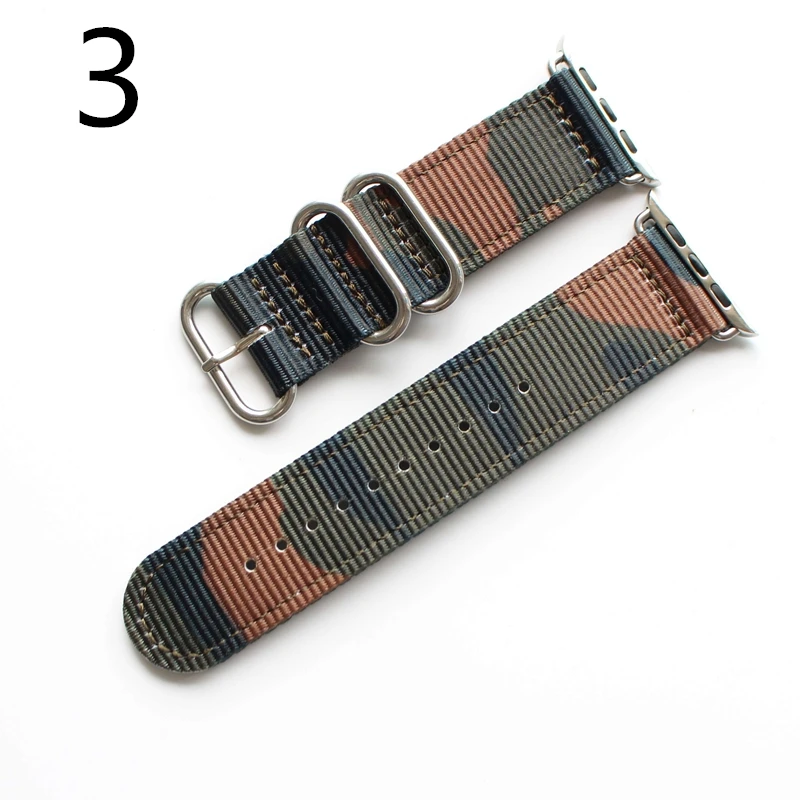 MERJUST AAA Quality Fashion Sport Camo Nylon Watchband correa Apple Watch Series 1 2 3 4 Bracelet 38mm 40mm 42mm 44mm Iwatch
