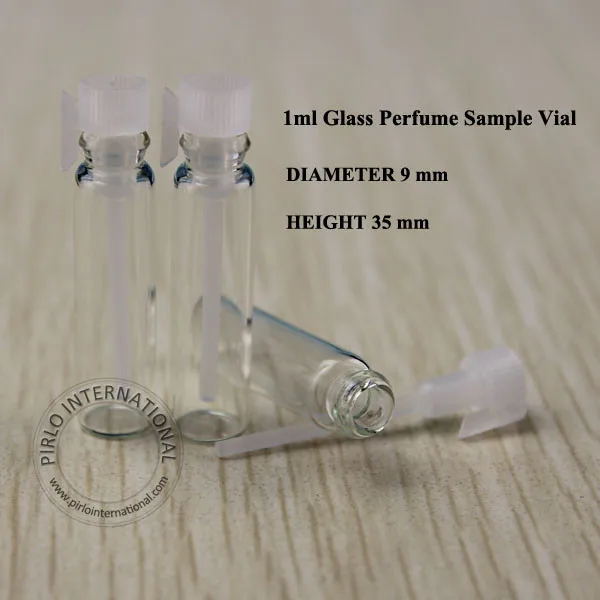 Горячая Распродажа стеклянная бутылка 1 мл мини флаконы для духов маленькая