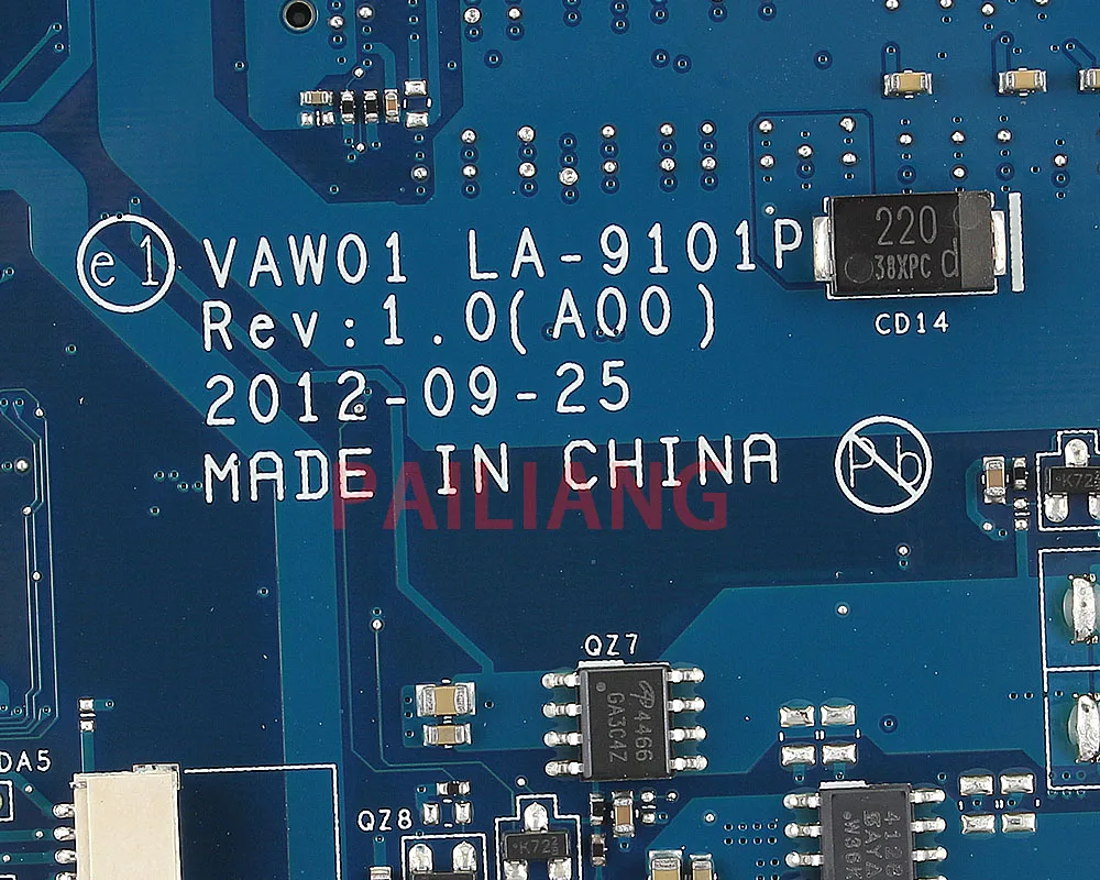 Pailiang материнская плата для ноутбука DELL 15R 3521 5521 PC материнская плата I5-3337U 0P14T7 VAW01 LA-9101P VAW00 LA-9104P полностью протестированная плата DDR3