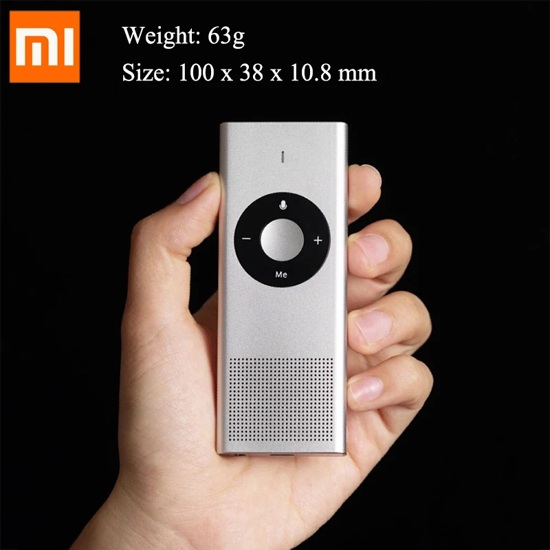 Оригинальный Xiaomi Mijia Moyu AI голосовой переводчик 14 языков 7 дней в режиме ожидания 8H