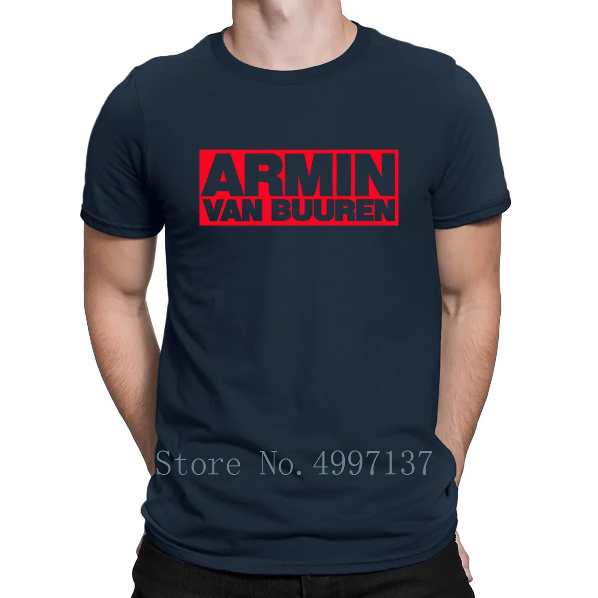 Armin Van Buuren T Shirt Original Tee Summer Print O-Neck Famous Standard Humor | Мужская одежда