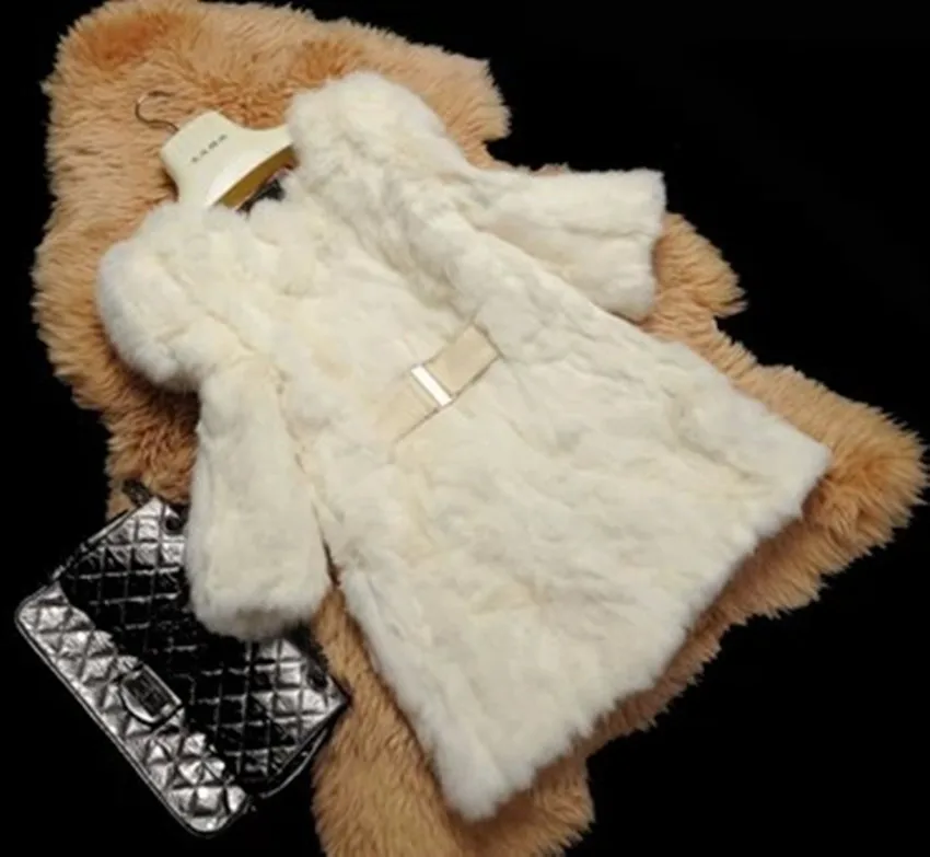 

Fur coat women's rex rabbit hair fur outerwear medium-long fur overcoat