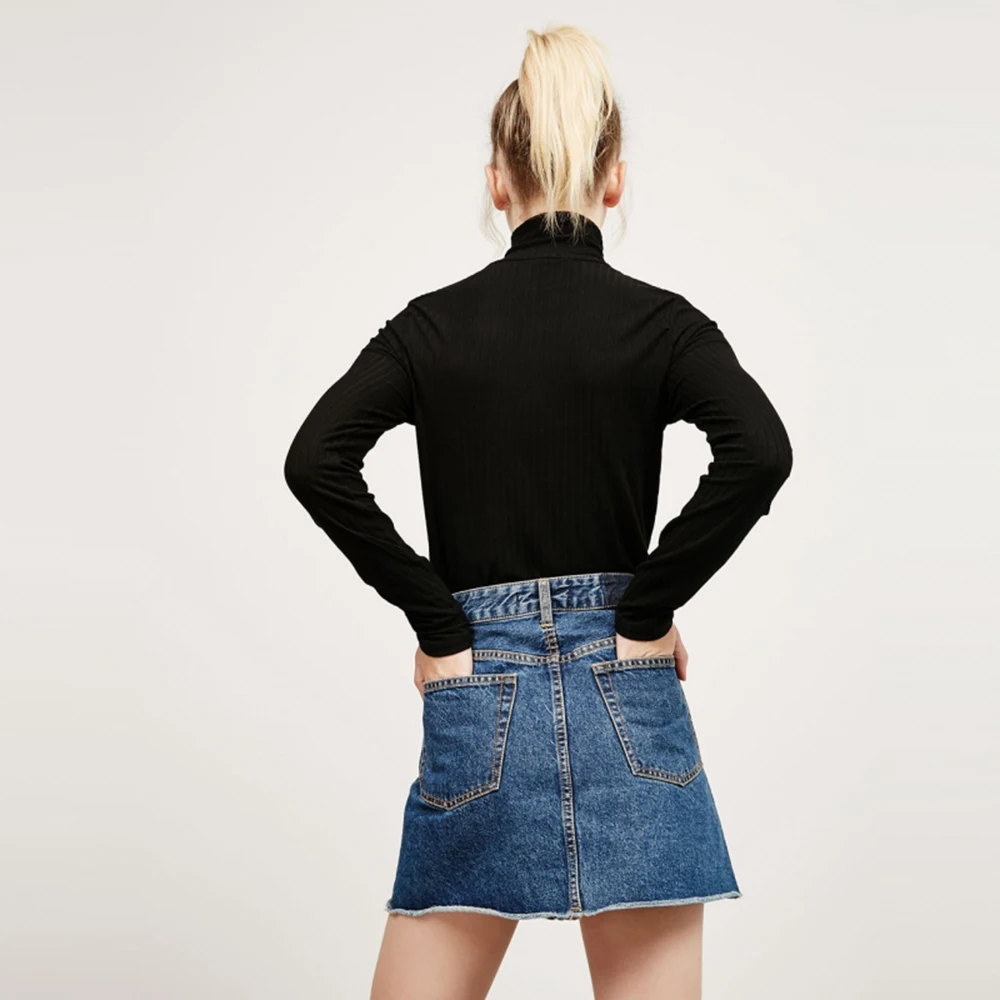 Hodoyi Black Women Sweatshirt Casual Knitted Zipper Loose Female Hoodies Streetwear Brief Style Lady | Женская одежда