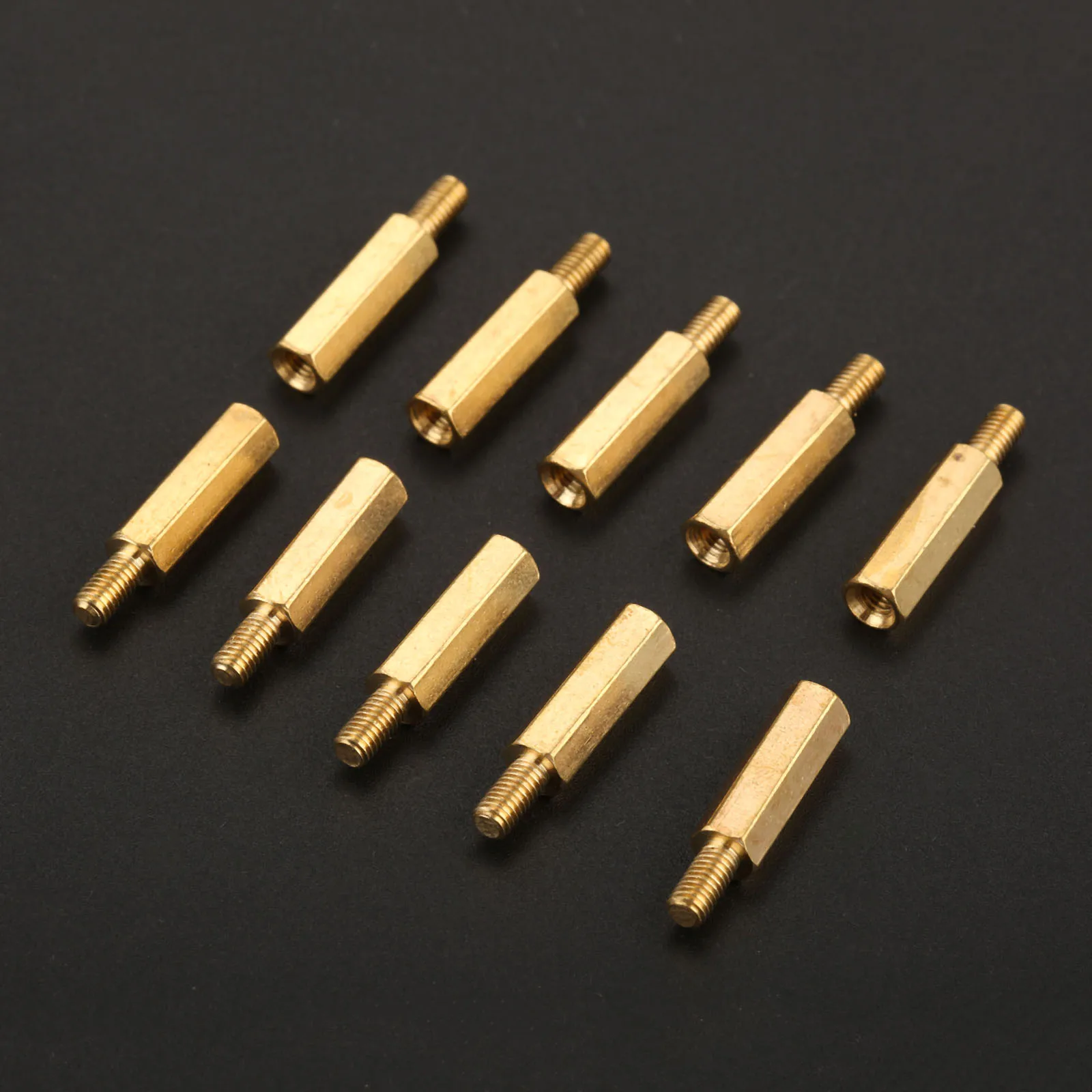 10Pcs M3 Male Hex Hexagonal Brass Pillars Standoff Spacer 12+6/15+6/20+6/25+6/30+6/35+6MM Stud Hollow | Обустройство дома