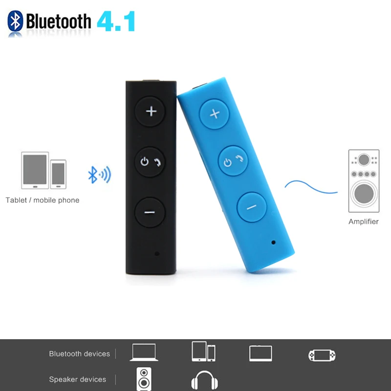 Беспроводной Bluetooth AUX аудио приемник адаптер 4.1 Handsfree Car Kit 3.5 мм aux bluetooth hands free
