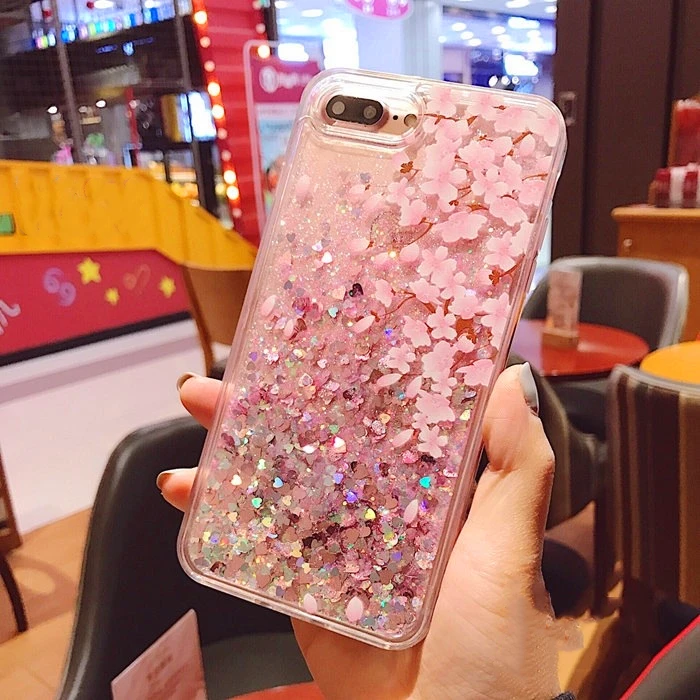 Рельефный персиковый сыпучий песок с блестками чехол для iphone X 8 7 6 6s плюс|Бамперы|