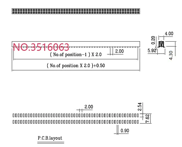 10 шт. SMD SMT 2*2/3/4/5/6/7/8/9/10/12/16/20/40/ PIN двухрядный штыревой разъем 2 0 мм шаг гнездо разъема