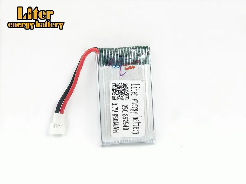 

20 шт./лот 3,7 V 850mAh X5C CX-30 четырехосевая модель самолета 3,7 V 850mAh литиевая батарея 852540 25c