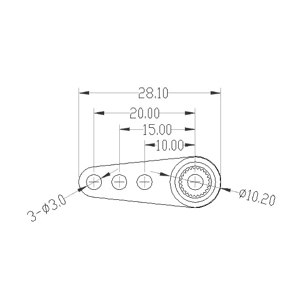 KingMax KSA003 алюминиевый короткий сервопривод для сервопривода KINGMAX/FUTABA|Детали и