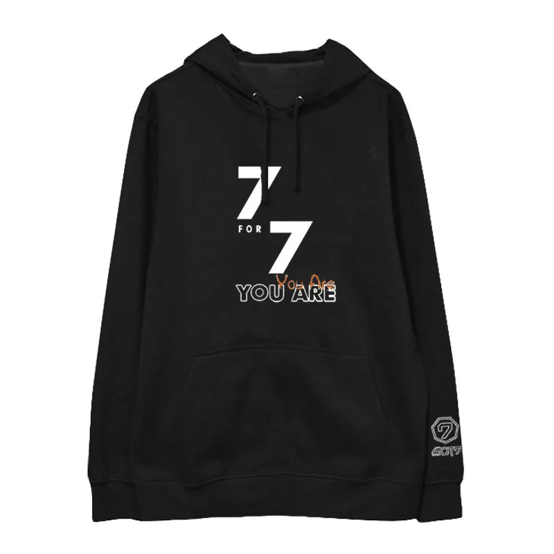 Kpop GOT7 альбом 7FOR7 You Are Jackson тот же абзац толстовка с длинными рукавами Harajuku худи