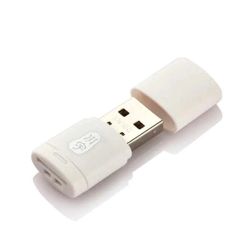 White Kawau Micro SD кард-ридер 2,0 USB высокоскоростной адаптер с TF слотом для карт C286 максимальная поддержка 128 ГБ кард-ридер для компьютера - Цвет: White