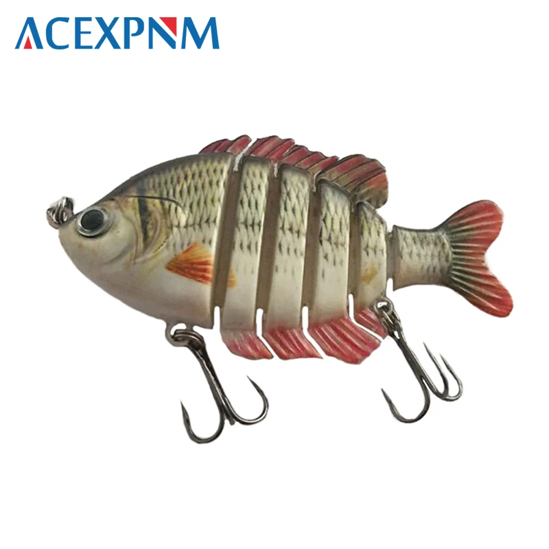 Top Water многосекционная 6 сегментная приманка для окуня Panfish жесткая рыболовная