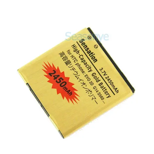 Seasonye 2450mah BG86100 Gold Replacement Battery + Charger For HTC Sensation XE 4G G14 Z710E Z710T EVO 3D X315D Z715E G17 G18 | Мобильные
