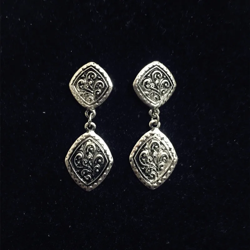 Серьги-подвески в стиле бохо античные серебристые цыганские индийские