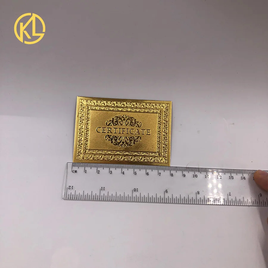 Лидер продаж сертификат для банкнот из пластика покрытый золотом в Зимбабве и