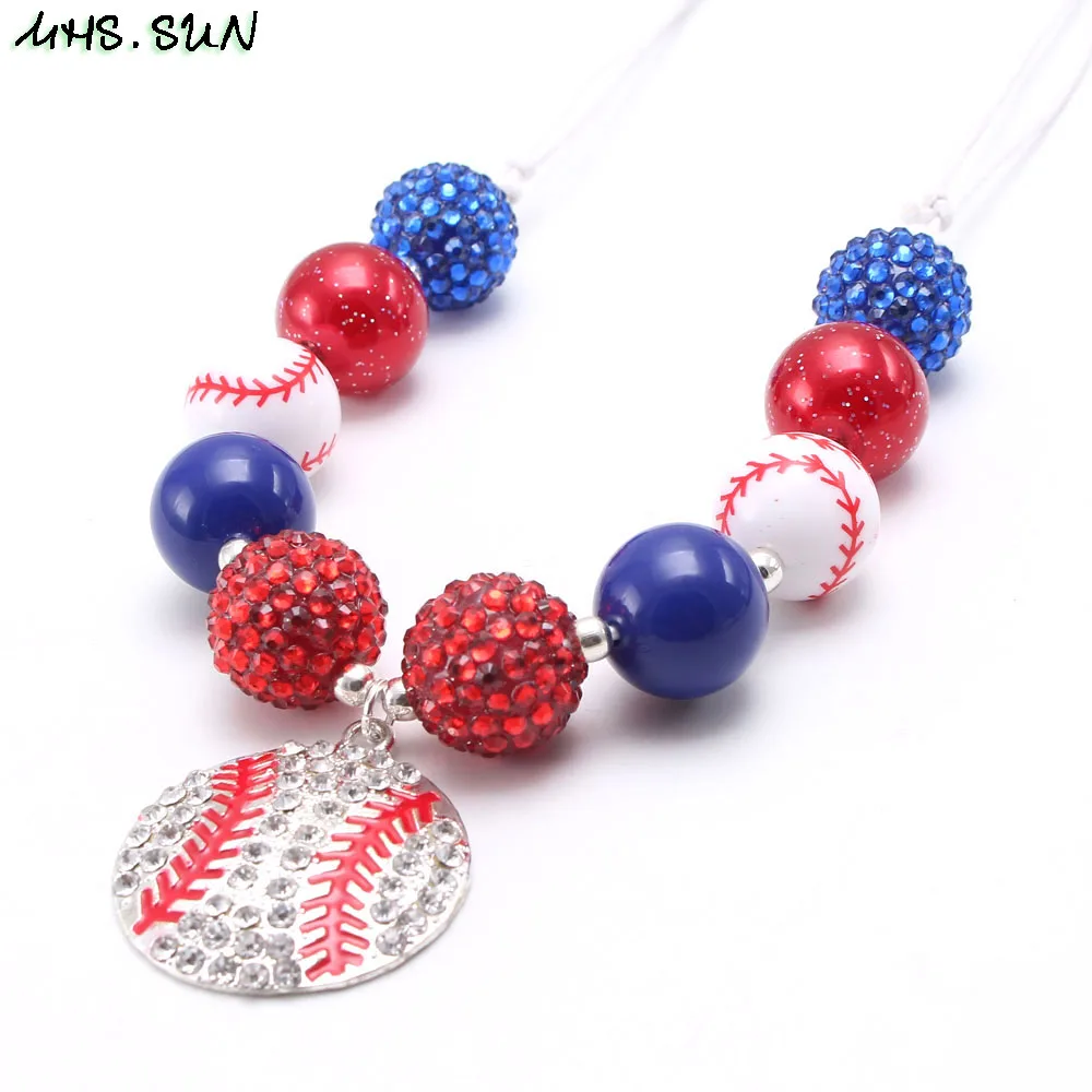 MHS. SUN новейшее детское массивное ожерелье из бусин с бусинами со стразами