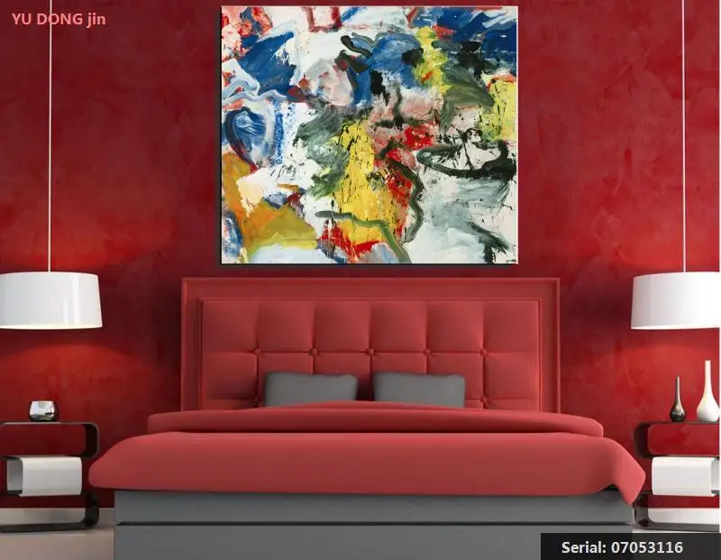 William de Kooning Still life Classical oil Painting Drawing art Spray Unframed Canvas straw wax hand gemstone07053116 | Дом и сад