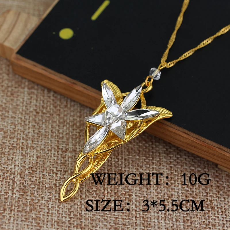 Dongsheng Arwen Evenstar кулон ожерелья для женщин arwen Кристалл Чокеры ожерелье модное кино