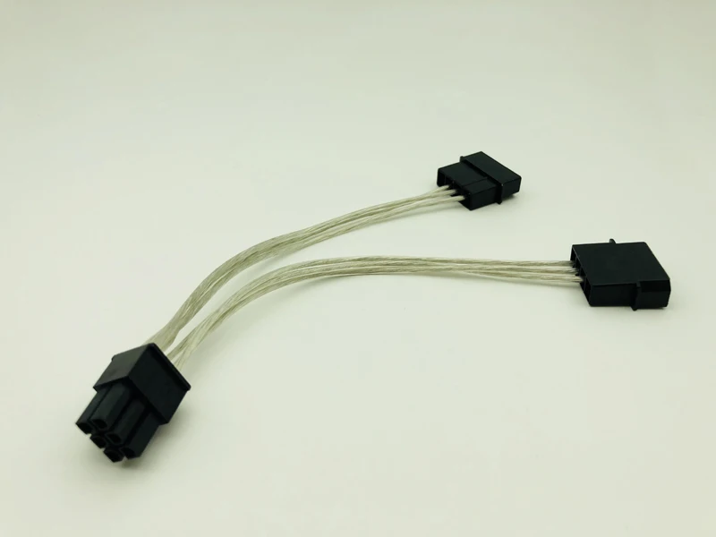 6Pin к 2*4 Pin Molex IDE PCI E графическая карта питания кабель адаптер PC видео разъем
