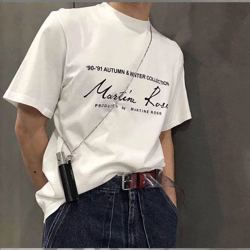 Футболка Martine Rose для мужчин и женщин, хлопок, 19SS, уличная одежда, Harajuku, футболки, Camisetas Hombre, фирменная футболка Martine Rose